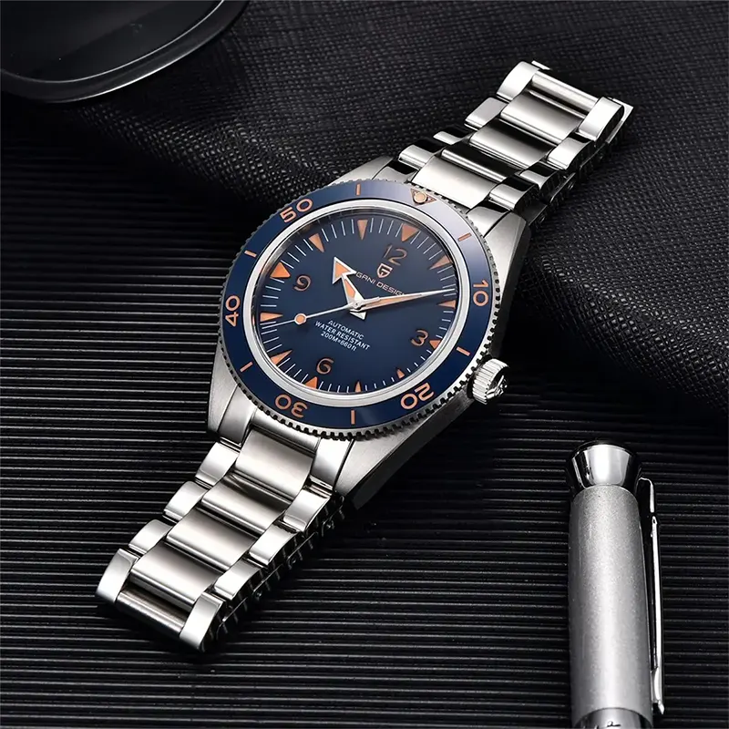 Pagani Design Seamaster Japan Automatic Blue Dial Men's Watch- PD-YS005